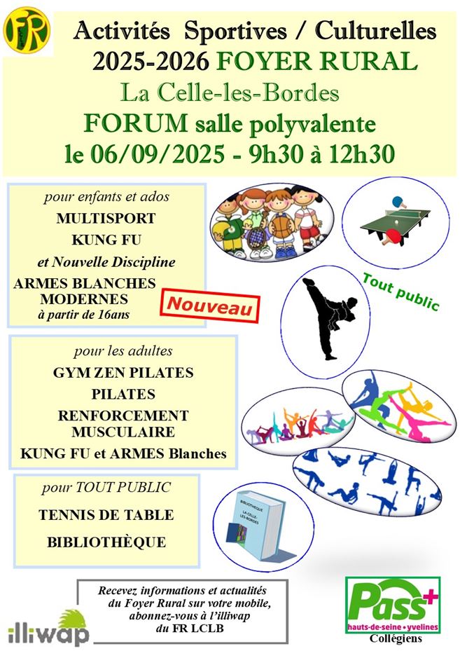 Activités FOYER RURAL LCLB FORUM 06 09 2025 2026 1