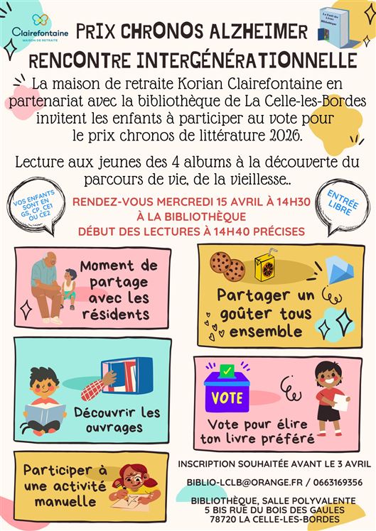 Prix Chronos Littérature Intergénérationnelle 15 04 2026 Prix Chronos Littérature Intergénérationnelle 15 04 2026